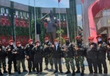 Ketua DPR Puan Maharani Resmikan Patung Bung Karno di STIN Bogor