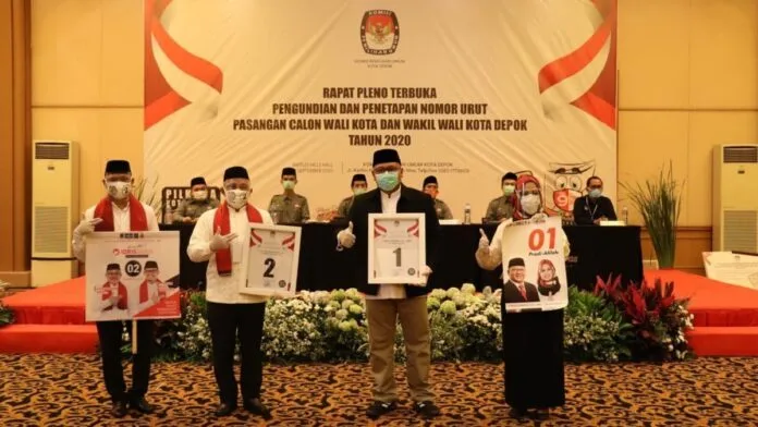 Paslon Wali Kota dan Wakil Wali Kota Depok