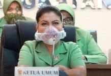 Ketum Persit KCK Hadiri Peringatan Ke-68 Hari Kesatuan Gerak Bhayangkari
