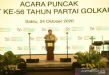 HUT Ke-56, Sikap Golkar ke Pemerintahan Jokowi tak Berubah