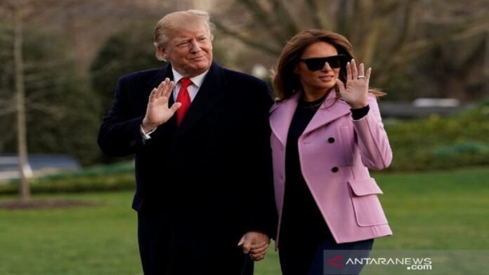Presiden Amerika Serikat Donald Trump dan Ibu Negara Melania Trump |