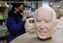 Produsen Topeng Jepang Mencampakkan Trump, Merangkul Biden