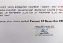 Kantor Kelurahan Pejaten Timur Dibuka Kembali