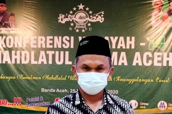 Ketua Satkor COVID-19 Rabithah Ma’ahid Islamiyah (RMI) PBNU Ulun Nuha di Banda Aceh, Minggu (27/12/2020). ANTARA TEUKU DEDI ISKANDAR