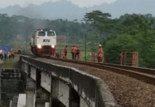 Perjalanan KA Lintas Purwokerto Dialihkan Imbas Jembatan Ambles