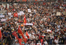 Warga Myanmar Kembali Berunjuk Rasa Menentang Kudeta