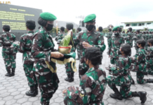 TNI AD Kukuhkan 221 Anggota Kowad Prasis Dikmaba