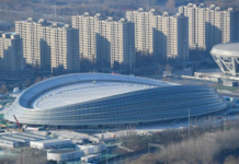 China Uji Coba Venue Olimpiade Musim Dingin Beijing 2022