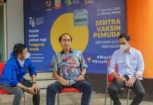 Peringati HUT RI Ke-76, KNPI Makassar Gelar Sentra Vaksinasi Pemuda untuk 760 Warga