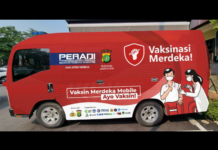 Gelar Vaksin Merdeka Keliling, PERADI-SAI dan Polres Jaksel Sasar Kawasan Padat Penduduk