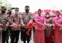 Kapolda Riau Resmikan Rumah Mural dan Rumah Penghubung Polres Rohil
