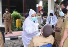 Usai Libur Lebaran, Seluruh Lingkungan Pemkot Depok Ikuti Swab Antigen