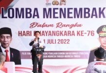 Sambut Hari Bhayangkara, Polda Riau Gelar Lomba Menembak Bersama Jurnalis