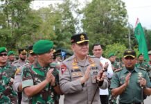 Sambangi Dua Markas TNI di Wilayah Polres Kampar, Kapolda Riau Tekankan Sinergitas