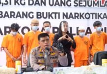 Perangi Narkoba, Polda Riau Sita 48 Kg Sabu dari Enam Kasus Berbeda