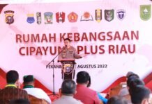 Forkopimda Provinsi Riau Resmikan Rumah Kebangsaan Cipayung Plus