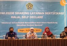 Kemenag RI gelar Knowledge Sharing Layanan Sertifikasi Halal Self Declare di Kota Bogor