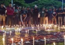 Ratusan Suporter Sepak Bola di Kota Bogor Gelar Aksi Belasungkawa 1000 Lilin Untuk Arema