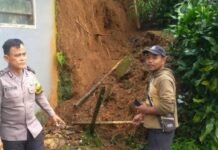 11 Rumah Warga di Megamendung Tertimbun Longsor, Akses Jalan Terputus 11 rumah warga