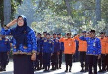 Sekdakot Bogor Pimpin Upacara Bela Negara