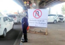 Sudin Perhubungan Jaktim Tutup Putaran Jalur Lambat Pulo