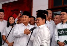 Sekretaris Bersama Partai Gerindra PKB Diresmikan Prabowo dan Cak Imin