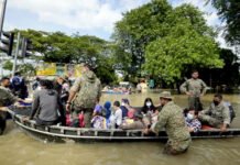 3.500 Warga Korban Banjir di Malaysia Mengungsi