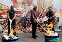 Pemprov Jateng, Musnahkan Jutaan Rokok Ilegal