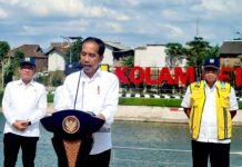 Presiden Jokowi Resmikan Empat Infrastruktur Pencegah Banjir