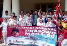Relawan JoMan Deklarasi Dukung Prabowo jadi Capres