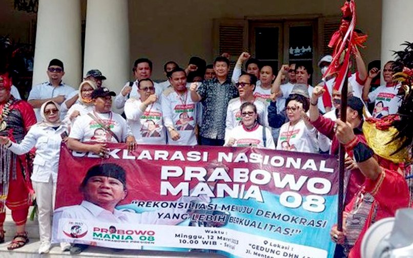 Relawan JoMan Deklarasi Dukung Prabowo jadi Capres