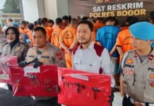 Cuma Dua Minggu, 39 Pelaku Curanmor Berhasil Dibekuk Polisi