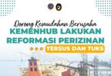 Dorong Kemudahan Berusaha, Kemenhub Lakukan Reformasi Perizinan Tersus dan TUKS