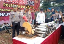 Polresta Bogor Kota Musnahkan 1.333 Knalpot Brong