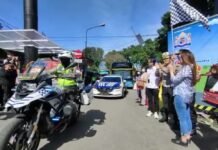 Polresta Bogor Kota Lepas Ratusan Peserta Mudik Gratis