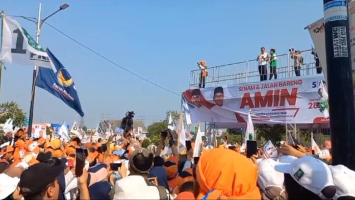 Ribuan Massa AMIN Sambut Kehadiran Anies Baswedan dan Cak Imin di Grand Depok City, Sabtu (28/10/2024) Ribuan Massa AMIN Sambut Kehadiran Anies Baswedan dan Cak Imin di Grand Depok City, Sabtu (28/10/2024)