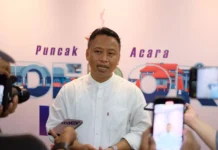 Sekda Sebut Hasil DepICTA Sempurnakan Layanan Digital di Kota Depok Sekda Kota Depok Supian Suri hadiri acara puncak DepICTa Tahun 2023 di Aula Dibaleka II Lantai 10, Balai Kota Depok, Sabtu (21/10/23). (Foto : Diskominfo)