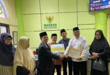Lembaga Pendidikan di Bogor Salurkan Donasi untuk Palestina melalui Baznas Kota Bogor