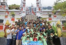 Paskah, Yonif 751/VJS Edukasi Bela Negara ke Anak Sekolah Minggu dan Pemuda Remaja Gereja Pantekosta Jemaat Haleluya