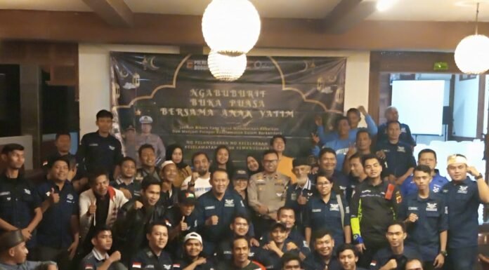 Jalin Silaturahmi dan Keberkahan Ramadhan 1445 H, Komunitas Safety Riding se-Bogor Raya Gelar Ngabuburit dan Bukber dengan Anak Yatim