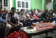 Forkopimcam Bogor Selatan Menggelar Nobar di Polsek Bogor Selatan