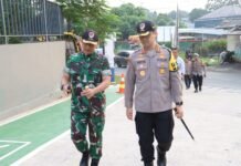 Presiden Jokowi Hadiri Peresmian Indonesia Digital Test House (IDTH), Kapolres Metro Depok Pimpin Pengamanan