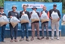 HJB 542, JFI Tebar Benih Ikan di Sungai Pamijahan