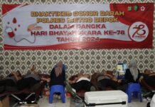 Peringati Hari Bhayangkara ke-78, Polres Metro Depok Gelar Donor Darah