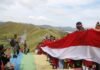 Bendera Merah Putih Terbentang 1000 Meter di Bukit Tungku Wiri, Letkol Erwan : Semoga Jadi Inspirasi untuk Lebih Cinta Tanah Air