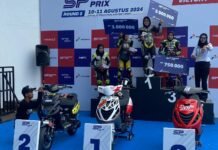 Srikandi BKRTI Fisichela Kw Menyala di Scooter Prix 2024, Podium Kedua di Kelas 4T Zip Wanita