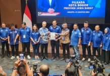 Pasangan Calon Wali Kota Bogor Dedie-JM Dapat Dukungan DPP Partai Demokrat