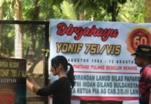 Kompetisi Menembak AA IPSC HUT Ke 60 Yonif 751/VJS