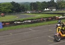 Hendra Apriana Kecewa Gagal Naik Podium kelas Zip Open di Scooter Prix 2024