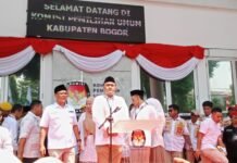 Rudy Susmanto dan Jaro Ade Daftar ke KPU Kabupaten Bogor dengan Dukungan 10 Partai Politik KPU